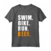 SWIM BIKE RUN BIRRA TRIATLETA - Triathlon Sport Uomo e Donne Maglietta - Regali Motivazionali per Triathleti - Ideale per Compleanno o Natale