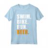 SWIM BIKE RUN BIRRA TRIATLETA - Triathlon Sport Uomo e Donne Maglietta - Regali Motivazionali per Triathleti - Ideale per Compleanno o Natale