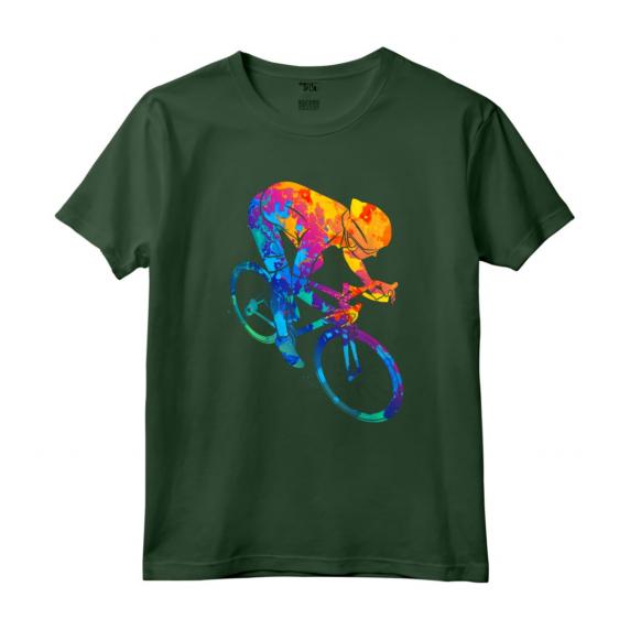 Ciclista Da Corsa - Bicicletta Sport Maglietta - Pedala Forte e Vola Veloce - Idea Regalo per Ciclisti