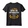 Sono Un Informatico Sempre Ragione Per Uomo Maglietta - Regalo Divertente per Informatici a Natale, Laurea, Compleanno