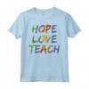 Citazione sull'Autismo - Hope Love Teach Maglietta per Genitori - Regali di Autismo per Terapisti e Insegnanti