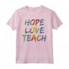 Citazione sull'Autismo - Hope Love Teach Maglietta per Genitori - Regali di Autismo per Terapisti e Insegnanti