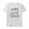 Citazione sull'Autismo - Hope Love Teach Maglietta per Genitori - Regali di Autismo per Terapisti e Insegnanti