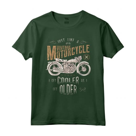 Refrigeratore per Moto d'Epoca - Maglietta Biker Vintage - Regalo Unico per Appassionati di Auto d'Epoca e Moto