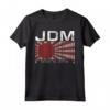 JDM Barcode Made in Japan Fans Tuner Flag Graphic Maglietta - Ideale per Gli Appassionati di Auto Giapponesi