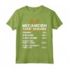 Regalo Divertente per Meccanico dell'Auto - Paga Oraria Meccanici - T-shirt con Diciture per Garage e Officina