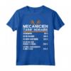 Regalo Divertente per Meccanico dell'Auto - Paga Oraria Meccanici - T-shirt con Diciture per Garage e Officina