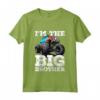 Bambino Maglietta Divertente Monster Truck - I'm The Big Brother - Regalo Compleanno per Bambini Appassionati di Monster Truck