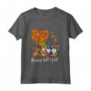 Happy Fall Y'all Gnomo Leopardo Zucca Divertente Autunno Gnomi Maglia a Manica - Regalo Autunnale per Bambini, Ragazze, Donne - Ideale per Natale o Ringraziamento