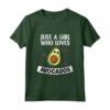 Just A Girl Who Loves Avocados - Costume Da Avocado Maglietta Vegana - Ideale per Compleanno o Natale