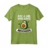Just A Girl Who Loves Avocados - Costume Da Avocado Maglietta Vegana - Ideale per Compleanno o Natale