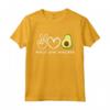 Pace, Amore Avocado - Retro Maglietta Amante dell'Avocado - Ideale per Compleanni e Festività - Design Unico per Amanti del Cibo