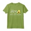 Pace, Amore Avocado - Retro Maglietta Amante dell'Avocado - Ideale per Compleanni e Festività - Design Unico per Amanti del Cibo