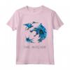 HapTiger Logo Fiori - Maglietta Witcher Fan Memorabilia - Abbigliamento Ufficiale della Serie Fantasy - Regalo Perfetto per gli Amanti di Witcher