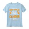 RV Camping Regali - Semplice Maglietta per Uomo Amante del Campeggio e del Vino - Idea Regalo per Vacanze in Camper