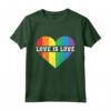 Gay Lesbiche Orgoglio - Vintage Arcobaleno Cuore LGBT Amore è Amore Maglietta - Abbigliamento Uguaglianza e Accettazione