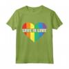 Gay Lesbiche Orgoglio - Vintage Arcobaleno Cuore LGBT Amore è Amore Maglietta - Abbigliamento Uguaglianza e Accettazione