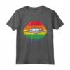 Goccia per Labbra Arcobaleno Vintage - LGBTQ Rainbow Lip Gay Pride Maglietta - Love is Love - Abbigliamento Pride per Uomo e Donna