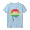 Goccia per Labbra Arcobaleno Vintage - LGBTQ Rainbow Lip Gay Pride Maglietta - Love is Love - Abbigliamento Pride per Uomo e Donna