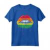 Goccia per Labbra Arcobaleno Vintage - LGBTQ Rainbow Lip Gay Pride Maglietta - Love is Love - Abbigliamento Pride per Uomo e Donna