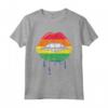 Goccia per Labbra Arcobaleno Vintage - LGBTQ Rainbow Lip Gay Pride Maglietta - Love is Love - Abbigliamento Pride per Uomo e Donna