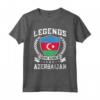 Design Vintage Bandiera Azerbaigiana - Maglietta Retro dell'Azerbaigian - Ideale per Orgogliosi Fan dell'Azerbaigian