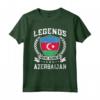 Design Vintage Bandiera Azerbaigiana - Maglietta Retro dell'Azerbaigian - Ideale per Orgogliosi Fan dell'Azerbaigian