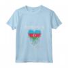 Donna - Maglietta Celebrazione Bandiera Azera del Giorno dell'Indipendenza dell'Azerbaigian - Regalo Unico per Orgogliosi Azerbaigiani - 28 Maggio 2024