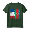 Radici Azere | Mezza Bandiera Francese | Francia Azerbaigian Maglietta - Mostra le tua radici con questo design unico!