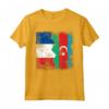 Radici Azere | Mezza Bandiera Francese | Francia Azerbaigian Maglietta - Mostra le tua radici con questo design unico!