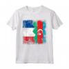 Radici Azere | Mezza Bandiera Francese | Francia Azerbaigian Maglietta - Mostra le tua radici con questo design unico!