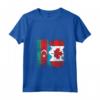 Donna Azerbaigian Roots | Mezza bandiera CANADESE | Canada Azerbaigian Maglietta con Collo a V - Orgoglio Patriotico per Uomini, Donne e Bambini