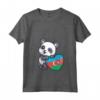 Donna Azerbaigian Heart Panda Pride Azerbaigian Flag Roots Regali Maglietta con Collo a V - Mostra il tuo Orgoglio per l'Azerbaigian
