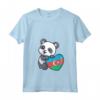 Donna Azerbaigian Heart Panda Pride Azerbaigian Flag Roots Regali Maglietta con Collo a V - Mostra il tuo Orgoglio per l'Azerbaigian