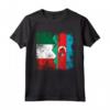 Azerbaigian Roots Mezza bandiera italiana | Italia Azerbaigian Kids Maglietta - Abbigliamento Patriotico per Tutta la Famiglia - Mostra le tua Radici con Stile