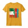 Azerbaigian Roots Mezza bandiera italiana | Italia Azerbaigian Kids Maglietta - Abbigliamento Patriotico per Tutta la Famiglia - Mostra le tua Radici con Stile