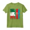 Azerbaigian Roots Mezza bandiera italiana | Italia Azerbaigian Kids Maglietta - Abbigliamento Patriotico per Tutta la Famiglia - Mostra le tua Radici con Stile