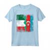 Azerbaigian Roots Mezza bandiera italiana | Italia Azerbaigian Kids Maglietta - Abbigliamento Patriotico per Tutta la Famiglia - Mostra le tua Radici con Stile
