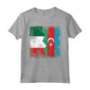 Azerbaigian Roots Mezza bandiera italiana | Italia Azerbaigian Kids Maglietta - Abbigliamento Patriotico per Tutta la Famiglia - Mostra le tua Radici con Stile