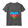 Donna Amore in Azerbaigian - Maglietta con Collo a V - Souvenir dell'Incredibile Repubblica dell'Azerbaigian