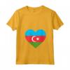 Donna Amore in Azerbaigian - Maglietta con Collo a V - Souvenir dell'Incredibile Repubblica dell'Azerbaigian