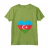 Donna Amore in Azerbaigian - Maglietta con Collo a V - Souvenir dell'Incredibile Repubblica dell'Azerbaigian