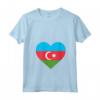 Donna Amore in Azerbaigian - Maglietta con Collo a V - Souvenir dell'Incredibile Repubblica dell'Azerbaigian
