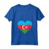 Donna Amore in Azerbaigian - Maglietta con Collo a V - Souvenir dell'Incredibile Repubblica dell'Azerbaigian