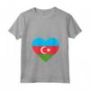 Donna Amore in Azerbaigian - Maglietta con Collo a V - Souvenir dell'Incredibile Repubblica dell'Azerbaigian