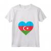 Donna Amore in Azerbaigian - Maglietta con Collo a V - Souvenir dell'Incredibile Repubblica dell'Azerbaigian