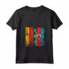Donna Radici azere - Mezza bandiera tedesca | Maglietta Collo a V Azerbaijan Germany Flag Patriotic Apparel - Ideale per Uomini, Donne, e Bambini