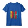 Donna Radici azere - Mezza bandiera tedesca | Maglietta Collo a V Azerbaijan Germany Flag Patriotic Apparel - Ideale per Uomini, Donne, e Bambini