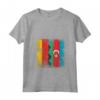 Donna Radici azere - Mezza bandiera tedesca | Maglietta Collo a V Azerbaijan Germany Flag Patriotic Apparel - Ideale per Uomini, Donne, e Bambini