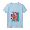 Donna Azerbaigian Bandiere del Regno Unito | Radici dell'Azerbaigian britannico Maglietta con Collo a V - Abbigliamento Vintage per Mamma, Papà e Amici